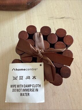 Set of 6 Bamboo coasters.